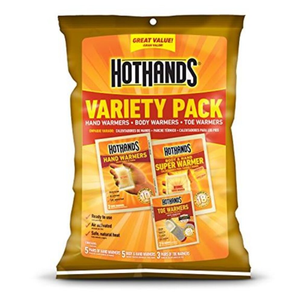 Air Activated Hand Toe Body Warmers Long Lasting Heat Disposable Winter Packs